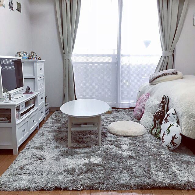 RIKAYURAの-【ポイントアップ】 テレビ台TV台（小） オープンラック 木 ホワイト 【直送】の家具・インテリア写真