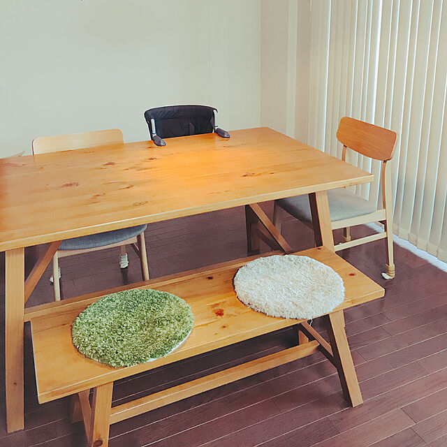 rinのニトリ-ダイニングベンチ(カーシー LBR) の家具・インテリア写真