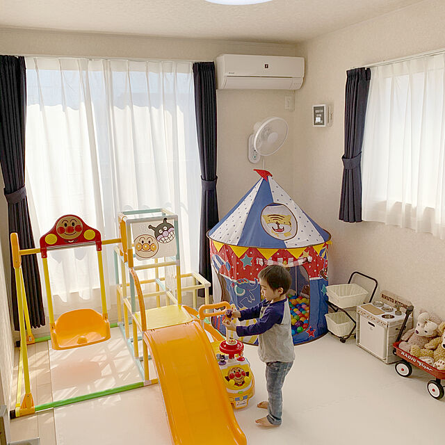 Minoriの-アガツマ アンパンマン うちの子天才 ブランコパークDX/　大型遊具 鉄棒 ジャングルジム 滑り台 室内 SoDoの家具・インテリア写真