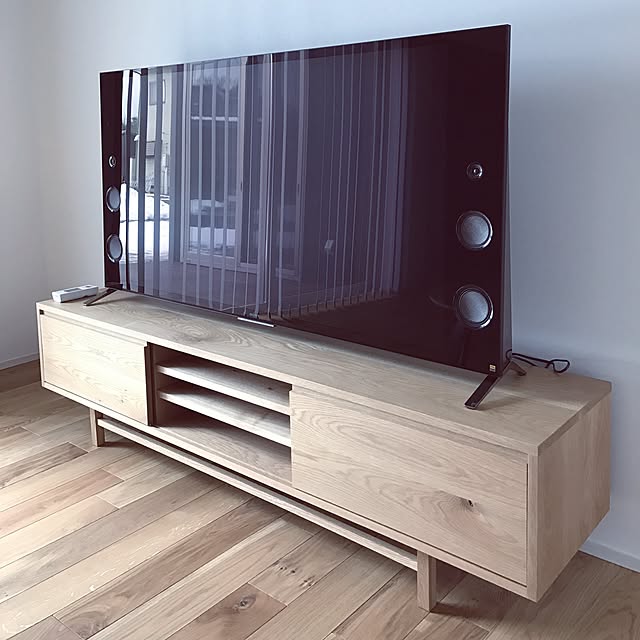 kitaul07の-【クーポン対象】テレビボード TV board W1800 walnut | TV台 TVボード AVボード テレビ台 脚付き 北欧家具 無垢材 無垢 ウォルナット オイル仕上げ 天然木 収納 引き出し リビング インテリア ナチュラル シンプル おしゃれ 日本製 国産 北欧の家具・インテリア写真