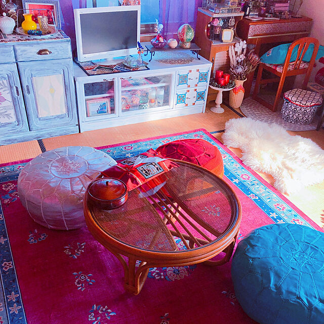 y.hの萩原-洗えるフランネルラグ ミュゲの家具・インテリア写真