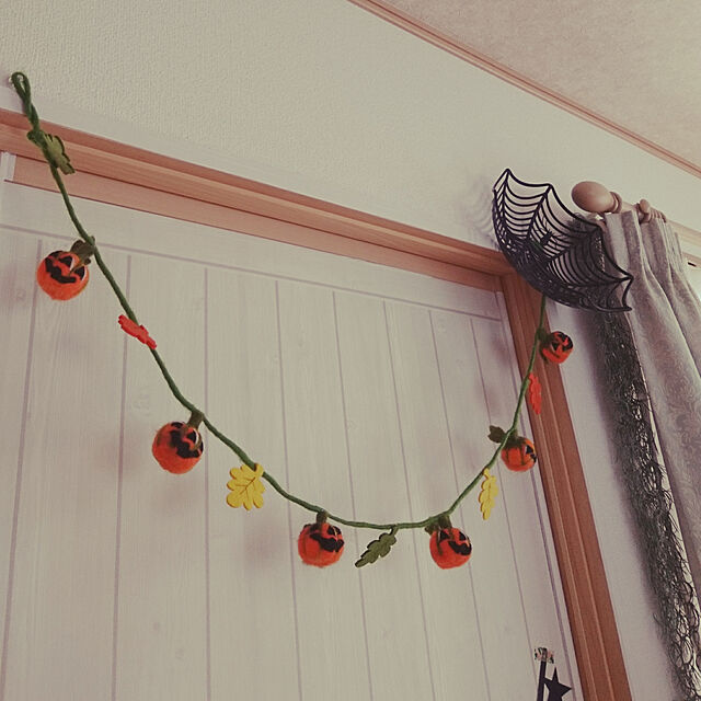 Msuのスパイス-ハロウィン パンプキンドール ガーランド SPICE　スパイス　YJHG3550　かぼちゃ　フェルト　飾り　装飾　壁　室内　パーティ'の家具・インテリア写真