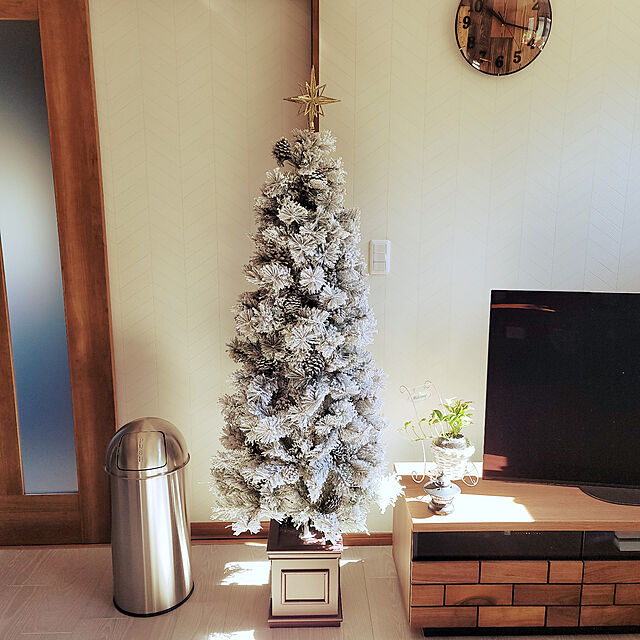 koyo_R543の-クリスマスツリー おしゃれ 北欧 150cm 高級 スノー ドイツトウヒツリー オーナメント 飾り セット なし ツリー ヌードツリー スリム Eurpot Plusの家具・インテリア写真
