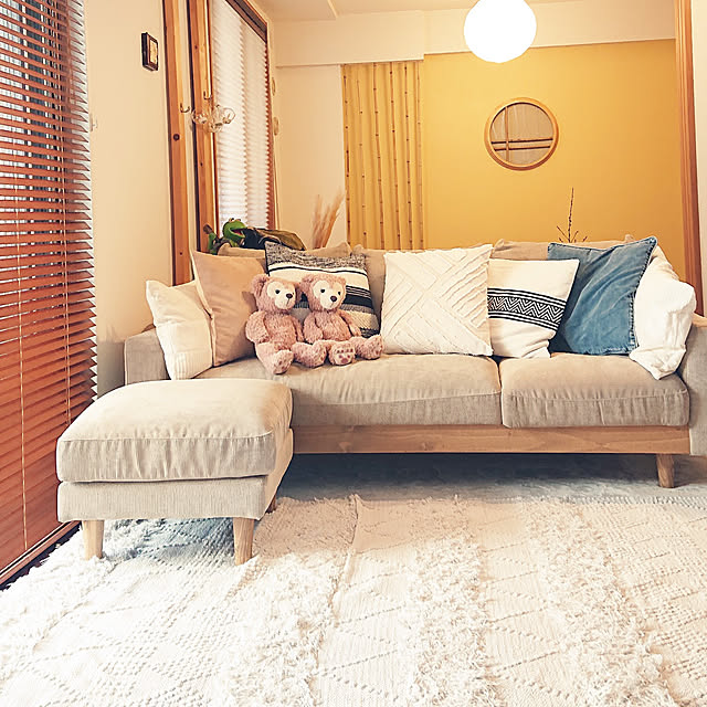 Didyのニトリ-カウチソファ (アウロス2 DGY） の家具・インテリア写真