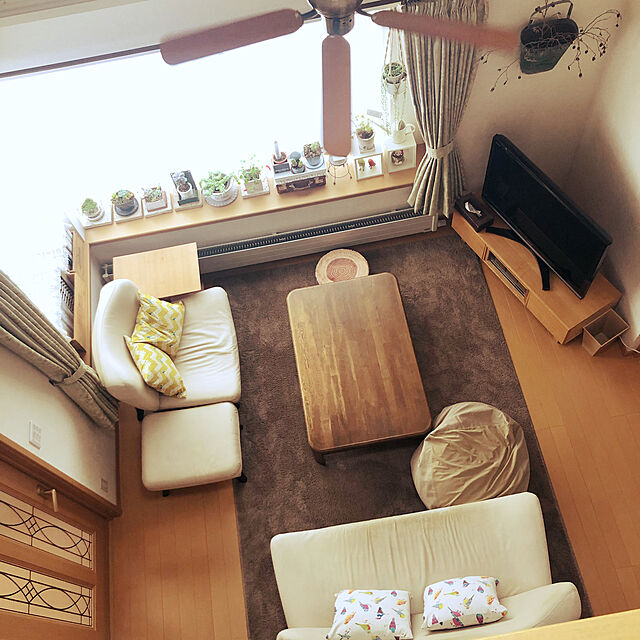 sumokoのニトリ-防音・防炎・抗菌カーペット(デュプレ DBR 200X300) の家具・インテリア写真