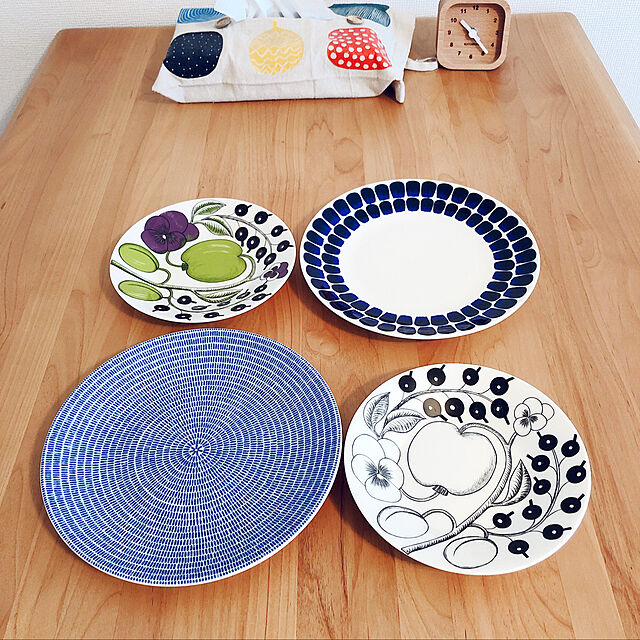 yukiの-ARABIA アラビア 24h Avec アベック プレート 20cm ブルー お皿 皿 食器 洋食器 和食 平皿 おしゃれ かわいい 北欧 磁器 円形 クーポン150の家具・インテリア写真