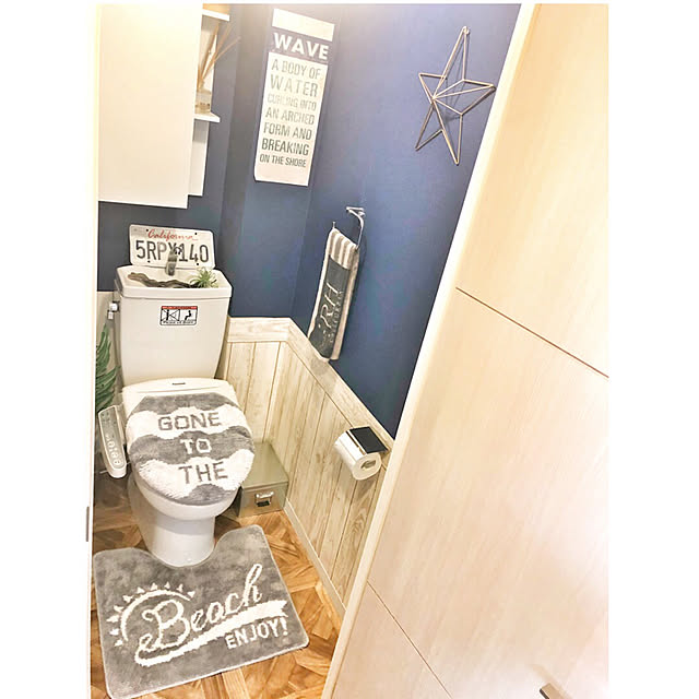 manami0716の-選べる トイレ 2点セット トイレマットふたカバー マイクロファイバー マット トイレカバー インテリア 洗える 丸洗い 洗濯の家具・インテリア写真