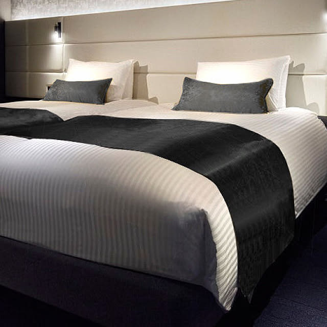Hotel-Bedの-ホテルのシーツ/メイキングシーツをご家庭向けにも D(ダブル)サイズ(厚いマットレス用)/フラットなシーツの家具・インテリア写真