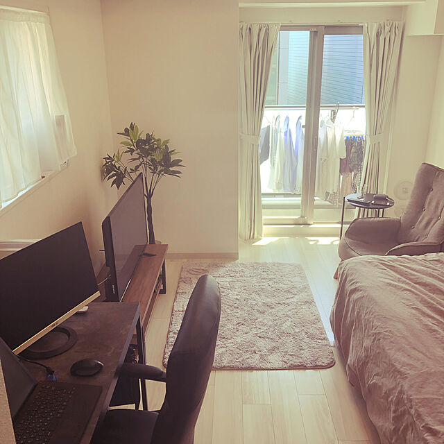 y.yのニトリ-ワークチェア(ファスKD BK） の家具・インテリア写真