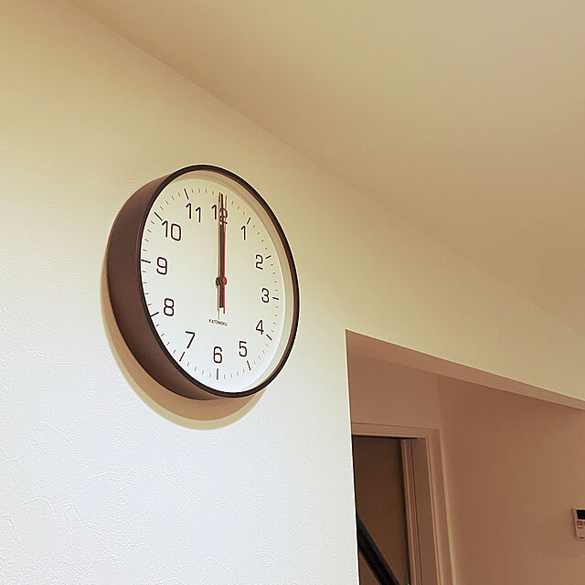 tacchiの加藤木工-KATOMOKU plywood wall clock 4 km-61BRC ブラウン 電波時計 連続秒針 φ304mmの家具・インテリア写真