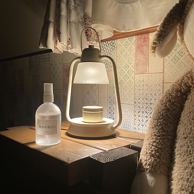 gin_mamaの-キャンドルウォーマー カメヤマローソク 安全 ハロゲン電球 アロマ 照明 ライト ランプ おしゃれ アンティーク調 キャンドルライト リラックスの家具・インテリア写真