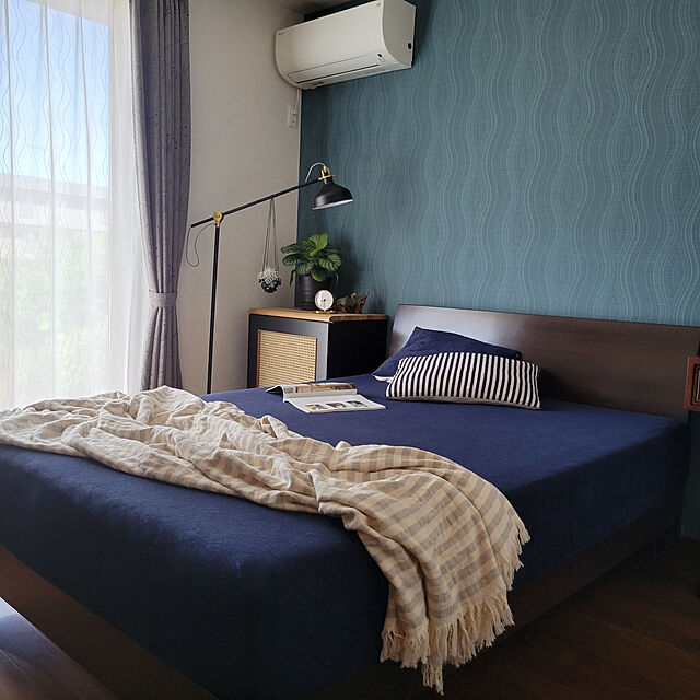 RSYの@fit-まくらカバー　パイルストライプ ネイビーの家具・インテリア写真