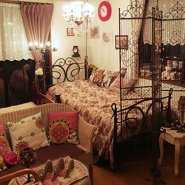 Miyukiの-miqueRATTAN・CT ホワイト ラブソファーの家具・インテリア写真
