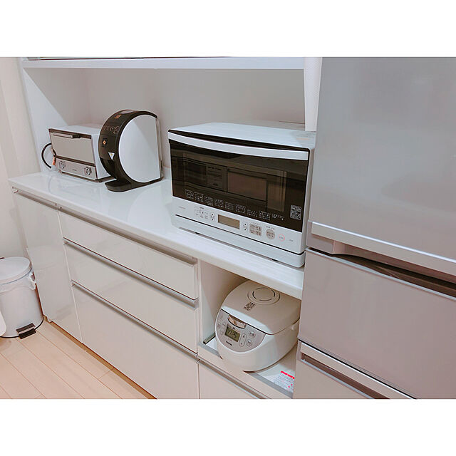 amonaのニトリ-キッチンボード(マインドモイス160 WH) の家具・インテリア写真