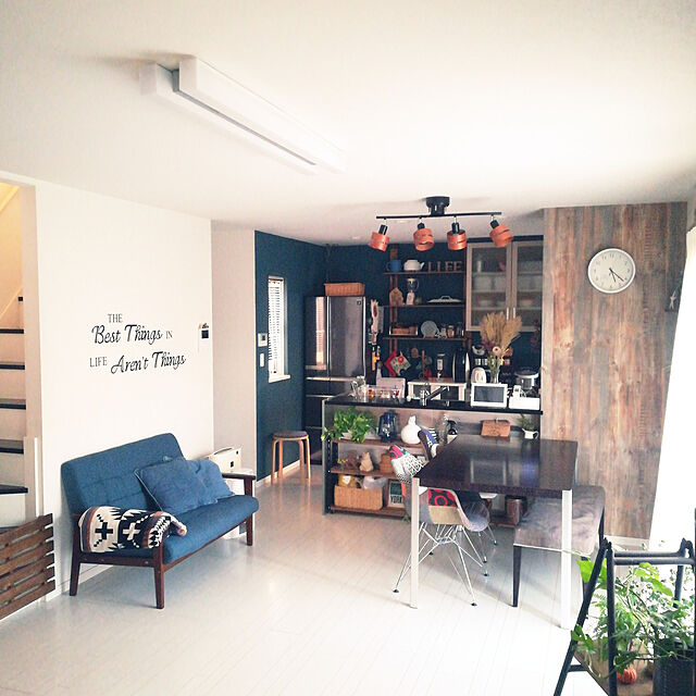 rikakoのニトリ-クッションカバー(ホーム 2 NV) の家具・インテリア写真