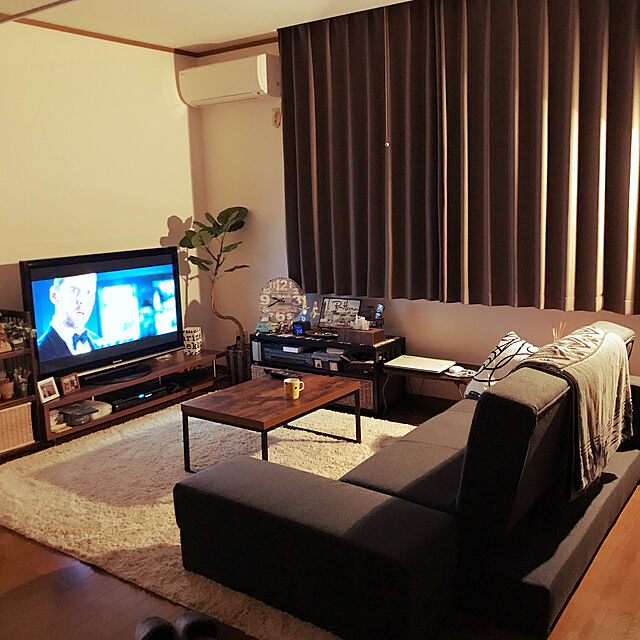 yukkki0610のニトリ-布張りソファベッド(タキノウ3 GY) の家具・インテリア写真