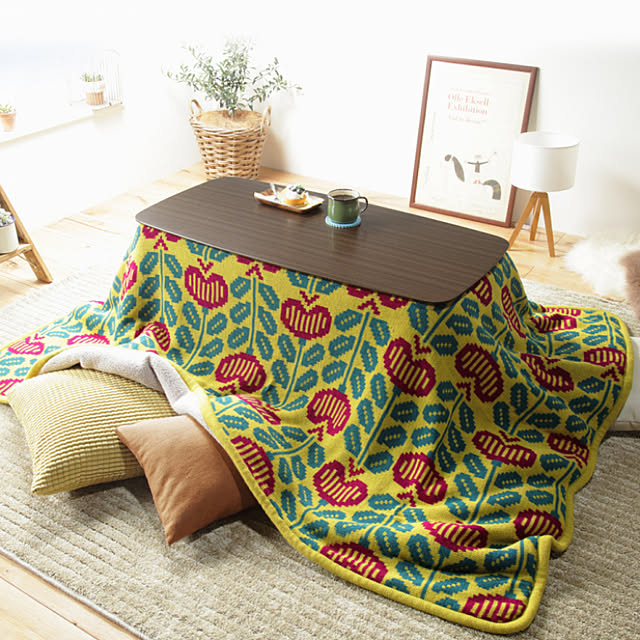 Rumoの-こたつ布団 正方形 おしゃれ 190×190 北欧 可愛い ニットの家具・インテリア写真
