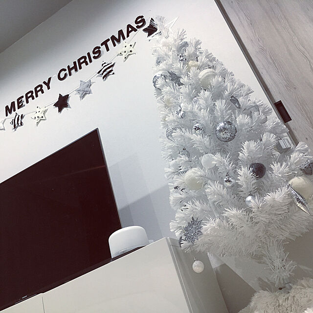 3ayuの-クリスマスツリー おしゃれ 北欧 ファイバーツリー ホワイトツリー 150cm LEDイルミネーションライト【おとぎの国】の家具・インテリア写真