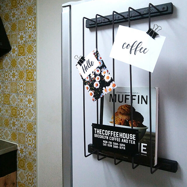 miwaの-貼ってはがせる シール壁紙 リメイクシート「Hatte me(ハッテミー)」ランダムタイル柄　イエロー TILE-05（65cm×1m）の家具・インテリア写真