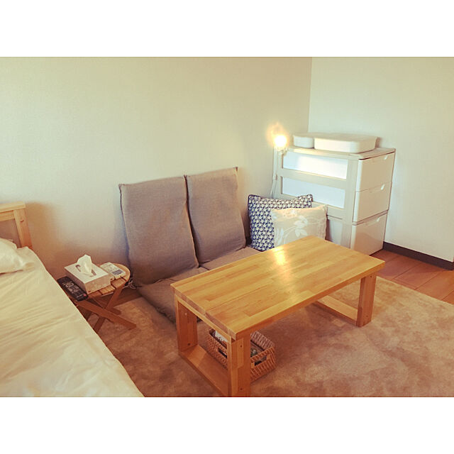 naohiroの無印良品-無印良品 やわらかポリエチレンケース 小 約幅25.5×奥行36×高さ8cm 良品計画の家具・インテリア写真