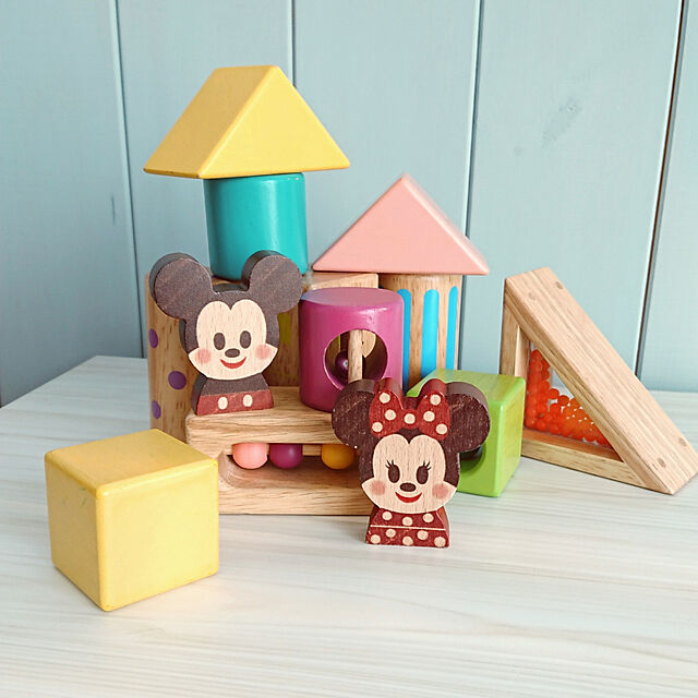 hachicoの-積み木 出産祝い 1歳 音いっぱいつみき エドインター 名入れ 知育玩具 誕生日 つみき 積木 木のおもちゃ 男の子 女の子 プレゼント パズルの家具・インテリア写真