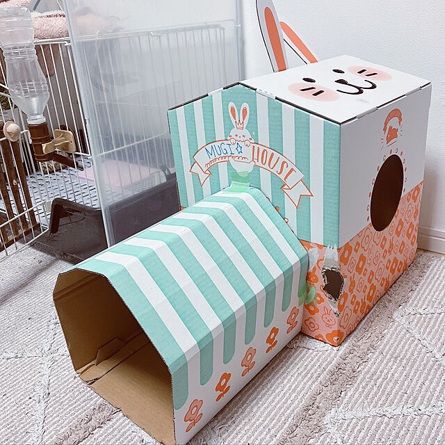 Ruiの-ドギーマン 日本製 うさぎのぴょんぴょんハウス ■ 国産 小屋 ケージ ウサギ 小動物 ミニアマンの家具・インテリア写真