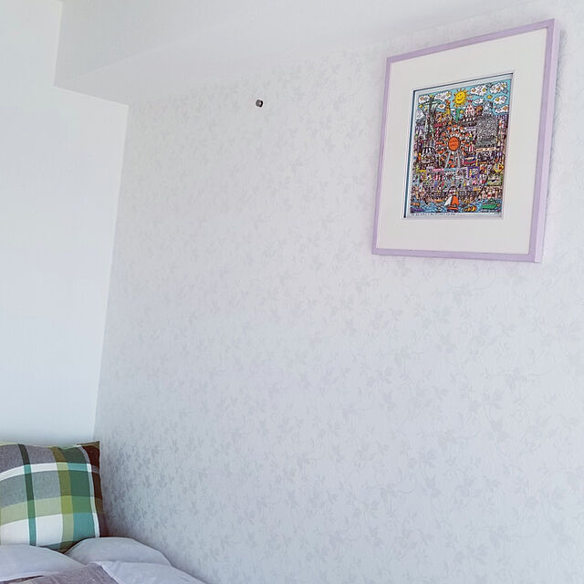 mikiroyのニトリ-ジャンボクッションカバー(NチェックGR) の家具・インテリア写真