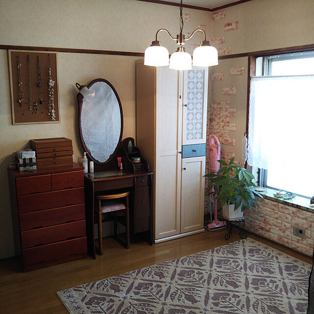 kurukuruの-【大型商品送料無料】ウォッシャブル防ダニラグ"フォーク"の家具・インテリア写真
