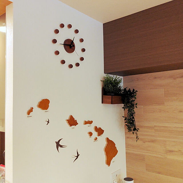 fumiの-旭川クラフト DREAMY PERSON ドリーミィーパーソン サテライトクロック国産クラフト 木製 掛け時計 オーク メープル ウォールナット チェリー アッシュの家具・インテリア写真