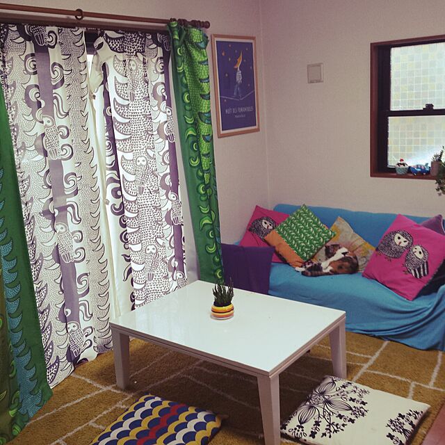 mikikoの-Fuwari クッションカバー 北欧 モノトーン シンプル 幾何学模様 お部屋 インテリア (ひし形) (45x45, ひし形)の家具・インテリア写真