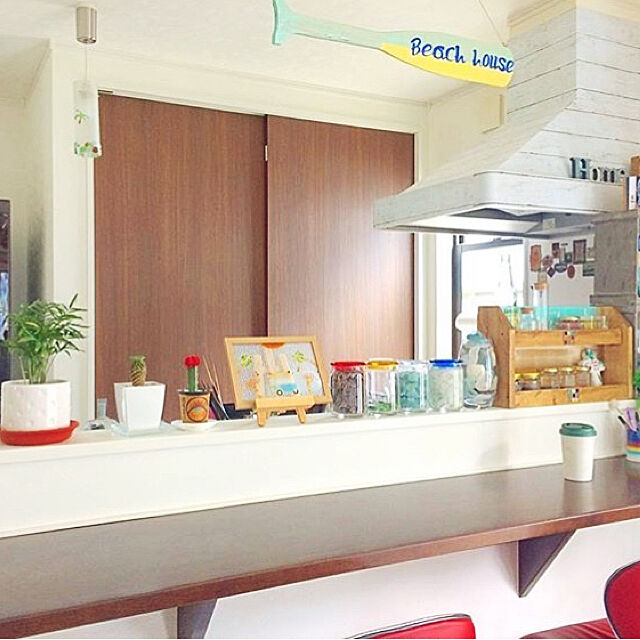 seagirls_maのニトリ-カウンターチェア(マーユH-1290 RED) の家具・インテリア写真