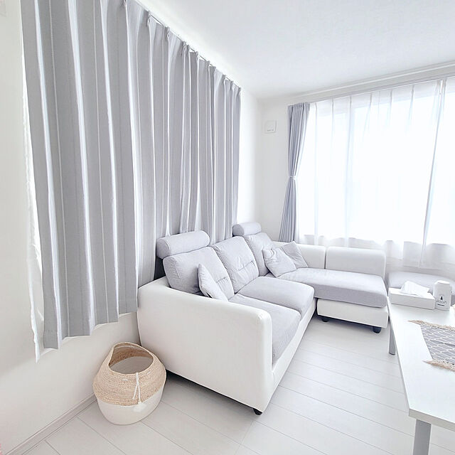 samarunのニトリ-遮光2級カーテン(スロウ グレー 100X170X2) の家具・インテリア写真
