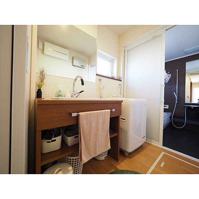 bakuの無印良品-【まとめ買い】オーガニックコットン混しなやかハンドタオル・中厚手／ブラウンの家具・インテリア写真