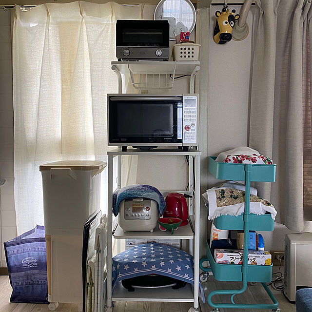shishiのニトリ-レンジラック(バリオ 49 WH) の家具・インテリア写真