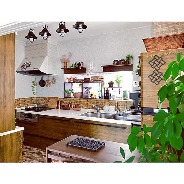 mugijunのニトリ-お手入れ簡単 水拭きできる キッチン用フロアマット(エンビコートモザイク50X240) の家具・インテリア写真