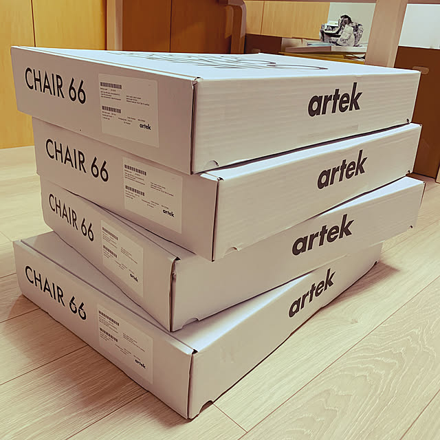 copirobotの-Artek アルテック CHAIR 66 チェア 66 バーチ材 座面（バーチ） 脚部（クリアラッカー仕上げ） デザイン：アルヴァ・アアルトの家具・インテリア写真