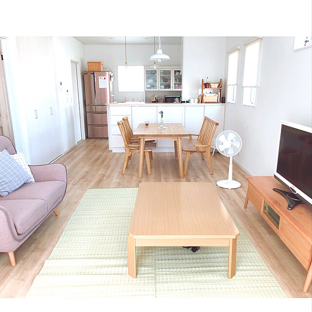 kinaのニトリ-和風こたつ(コタツ カスミ120 LBR) の家具・インテリア写真