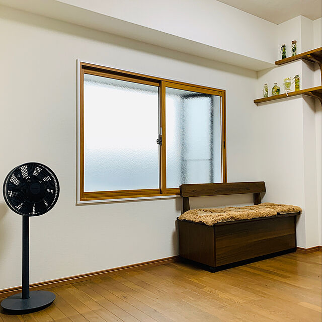 mizucchiの-バルミューダ 省エネ 静音 リビング扇風機 The GreenFan(グリーンファン) | EGF-1600-DK(ダークグレー×ブラック)の家具・インテリア写真