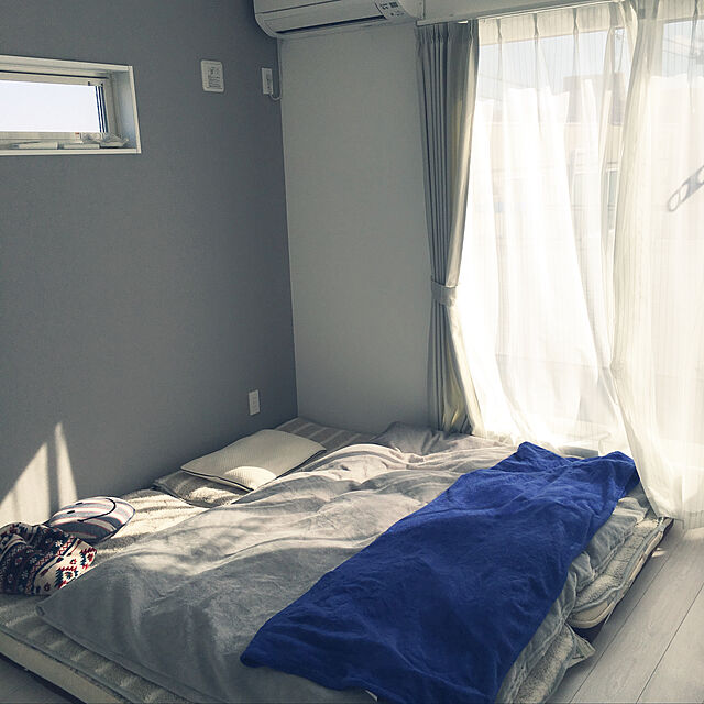 Yのニトリ-ミニタオルケット(コットンH GY) の家具・インテリア写真