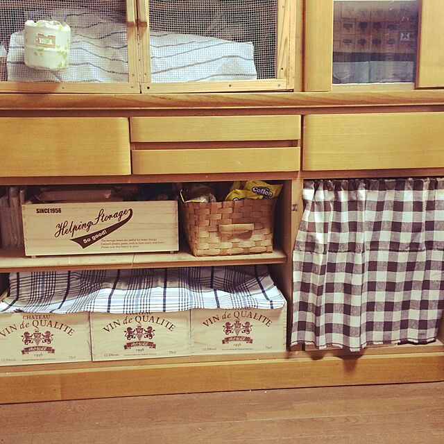 Happypinkの静岡木工-木箱 収納ボックス ストレージボックス L 収納ボックス ワイン木箱 おもちゃ箱 フリーボックス おしゃれの家具・インテリア写真