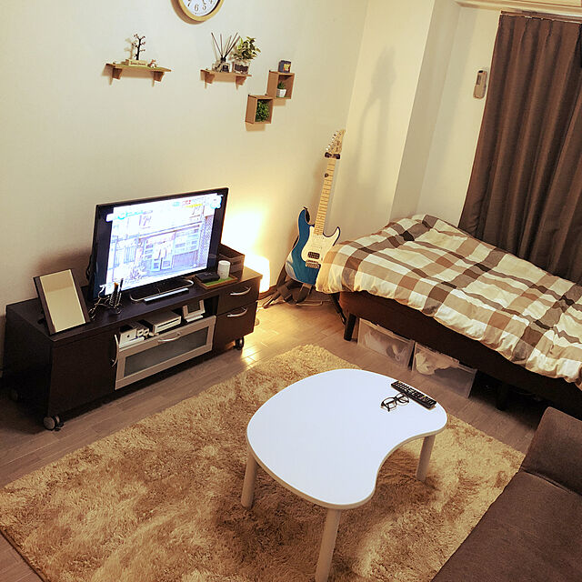 kenkenのニトリ-ホコリがとれやすいラグ(クリーンアップ BE 130X185) の家具・インテリア写真