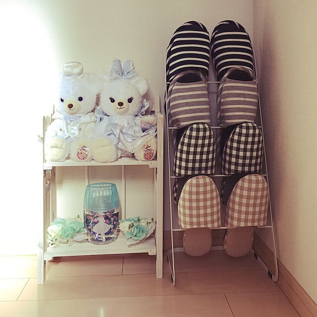 asukaのニトリ-スリッパ(チェック BE フリーサイズ) の家具・インテリア写真