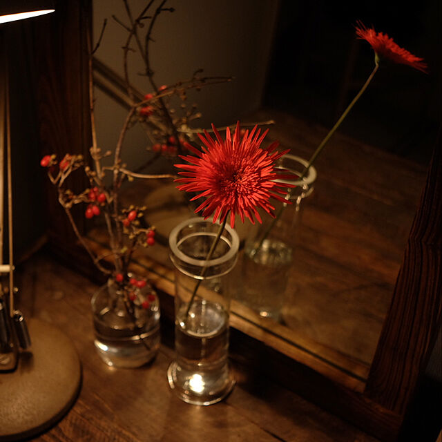 akemiの-鏡【オールドチークミラー （S）】 木製 大きめ ビンテージ 無垢 木枠 木製 姿見 壁掛け アデペシュの家具・インテリア写真