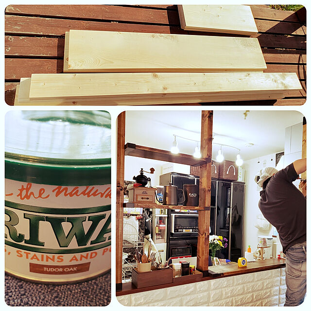 hubukiの-ブライワックス オリジナル チューダーオーク 400ml 蜜蝋 蜜ロウ ワックス 艶出し 木製 家具 アンティーク ヴィンテージ 塗装 ディアウォール DIY BRIWAXの家具・インテリア写真