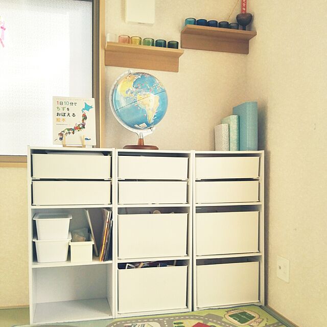 ikekoの-カラーボックス1段を分割使用！シキレール【05P03Dec16】の家具・インテリア写真