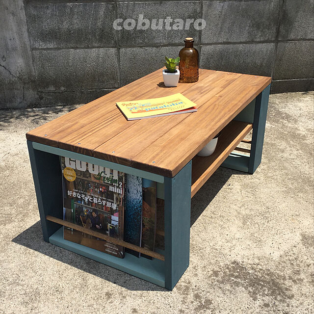cobutarokaguの-マガジンラック木製ローテーブルBの家具・インテリア写真