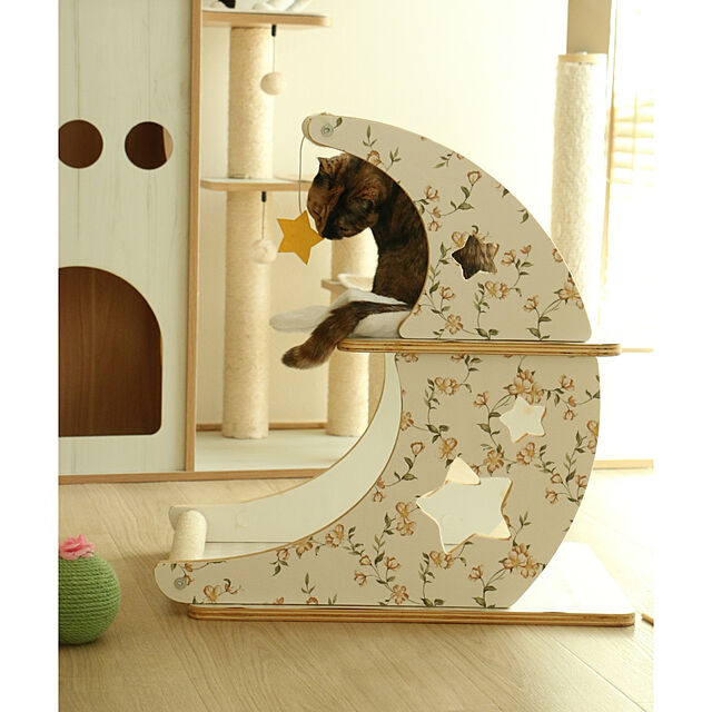 okuraのU-K-キャットスクラッチおもちゃサボテンタンブラーサイサルスクラッチャーボールキャットニップ子猫猫スクラッチおもちゃ実用的なデザインの家具・インテリア写真