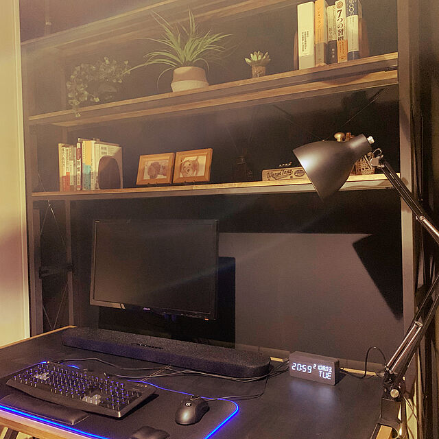 hakumaのアイリスオーヤマ-ディスプレイアーム DA-5065 ブラック 送料無料 ディスプレイ ディスプレー モニター アーム 固定 台 デスク アイリスオーヤマ[安心延長保証対象]の家具・インテリア写真