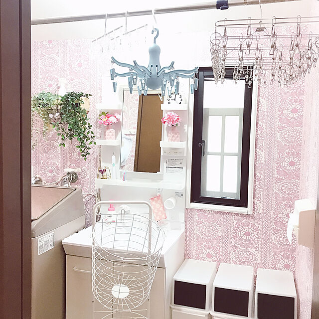 miyuのイケア-PRESSA プレッサ 物干し用ハンガー 洗濯バサミ16個付の家具・インテリア写真