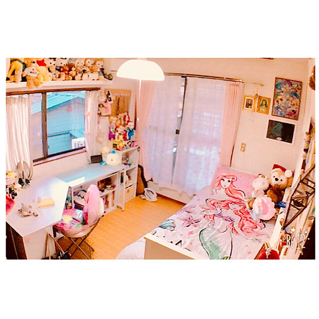 Angelのクレアール-CLAIRER(クレアール) カーテン 4枚組 CHパッション 幅100×丈178cm ピンクの家具・インテリア写真
